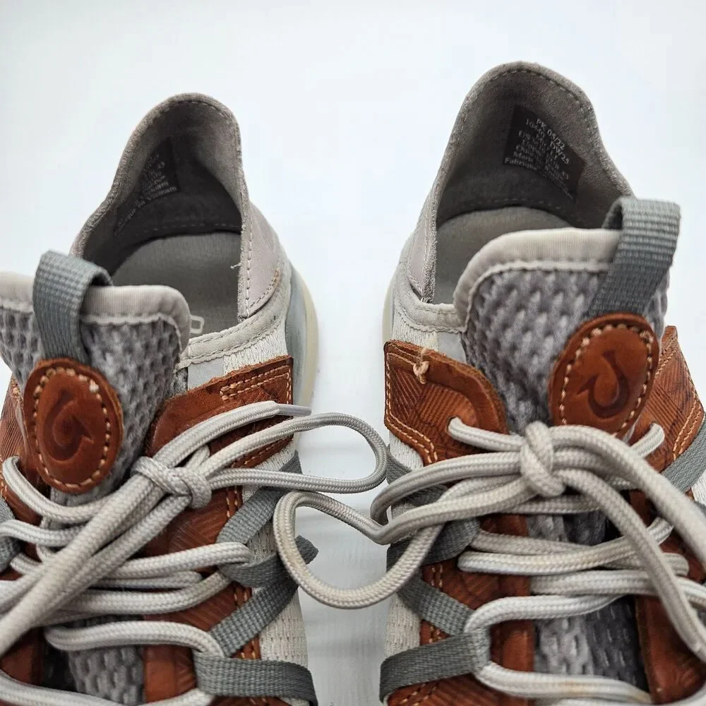 Olukai Mio Li Mens 10 Mist Grey & Poi Everyday Athletic Shoes Comfort 10440-DW25